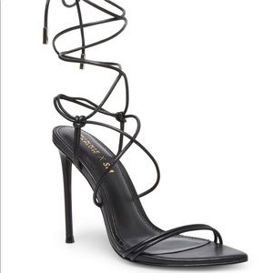 Steve Madden x Winnie Harlow lace up heel